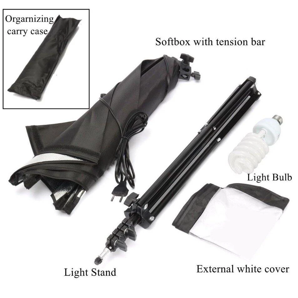 1 stovas su soft box (1 lempa)