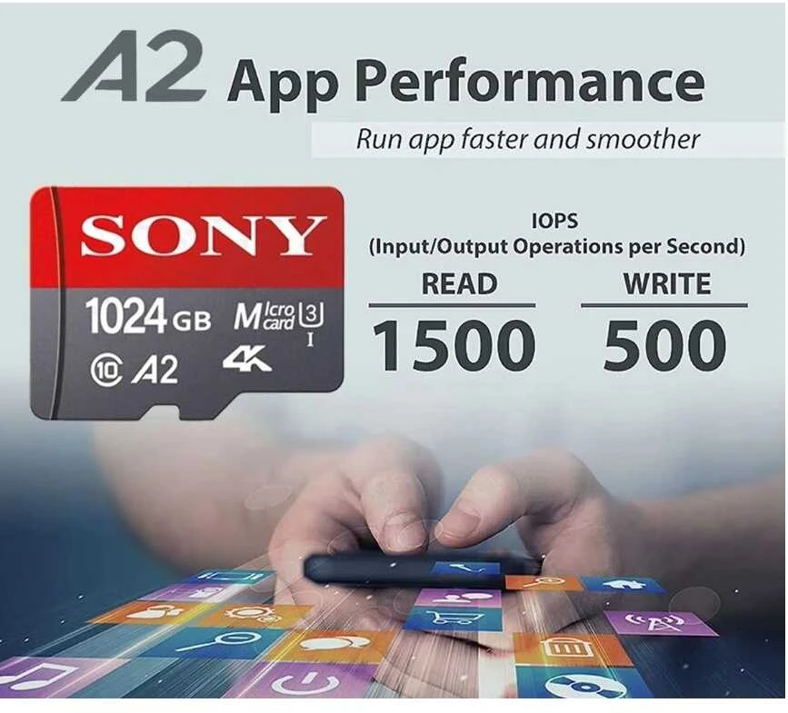 1024 GB Micro SD tipo atminties kortelė