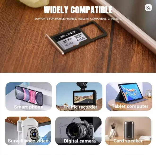 256 GB Micro SD tipo atminties kortelė
