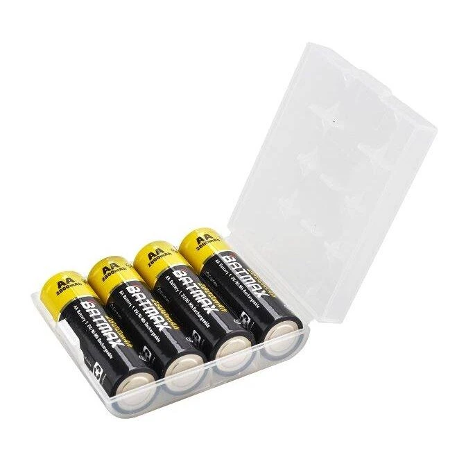 4 vnt AA Batmax kraunami akumuliatoriai 2800 mAh talpos