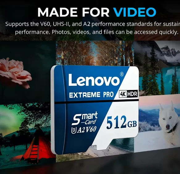 512 GB Micro SD tipo atminties kortelė
