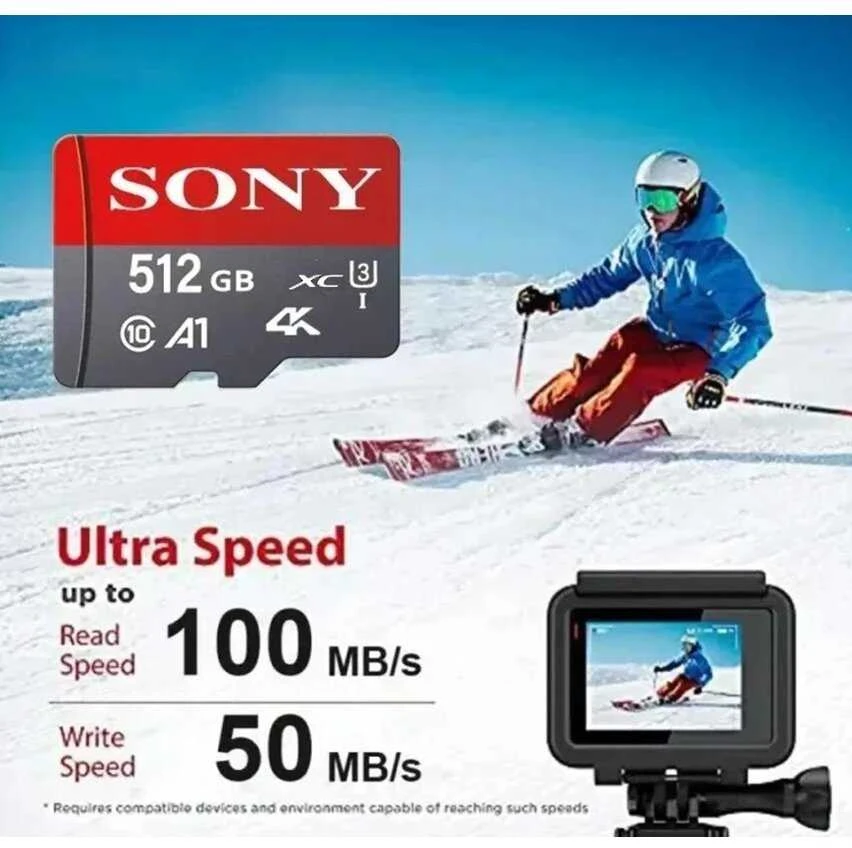 512 GB Micro SD tipo atminties kortelė