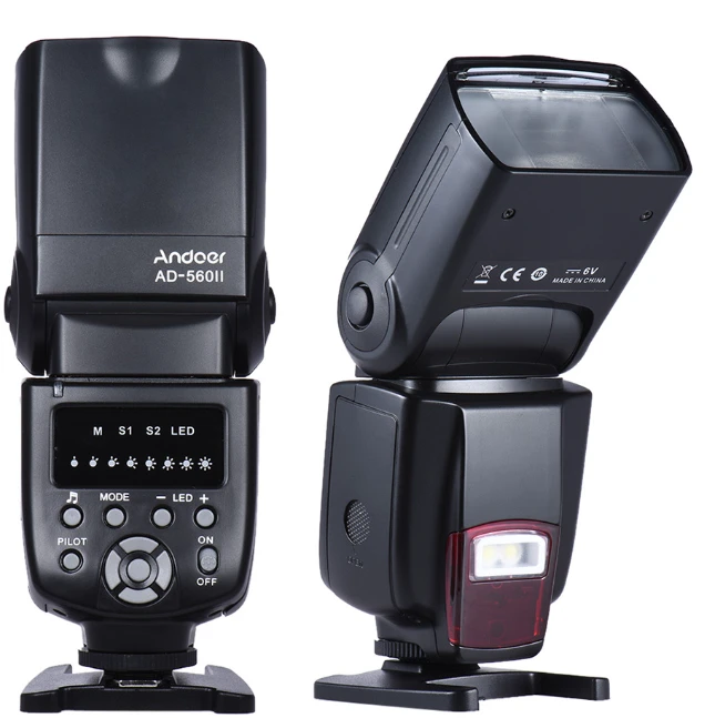 Andoer AD-560Ⅱ universali blykstė Canon Nikon Olympus Pentax fotoaparatams