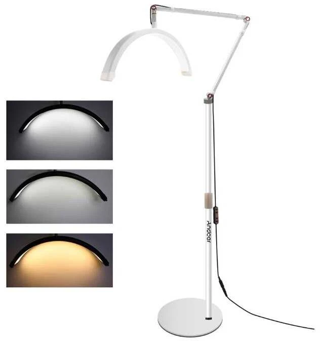 Andoer firmos LED šviesos apšvietimo sistema HD-M2X - juodos spalvos