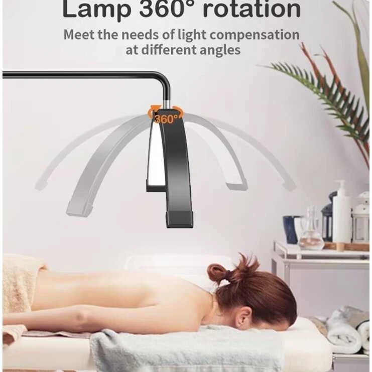 Andoer HD-M5X 36 W LED vaizdo apšvietimas, pusmėnulio formos užpildo lemputė 3000K-6000K, reguliuojamas 180 cm