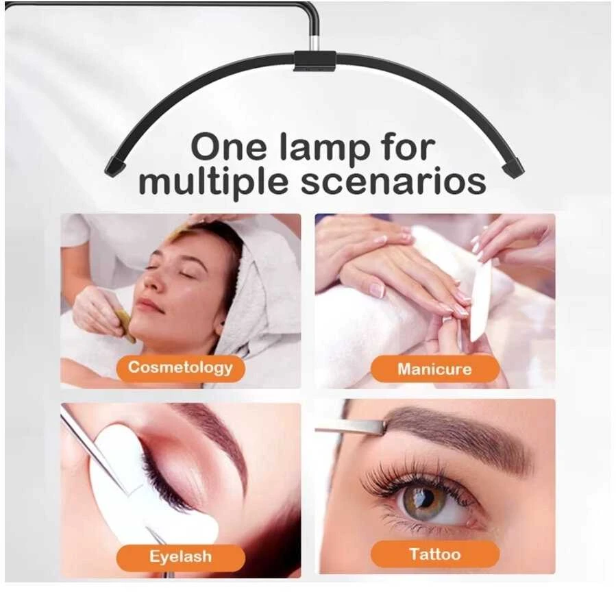 Andoer HD-M5X 36 W LED vaizdo apšvietimas, pusmėnulio formos užpildo lemputė 3000K-6000K, reguliuojamas 180 cm
