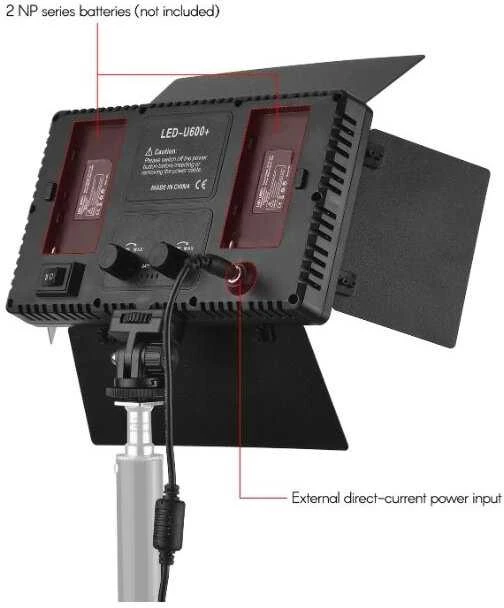Andoer LED-600 šviestuvas