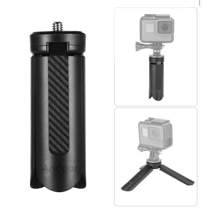 Andoer MT-05 mini stalinis trikojis su 1/4 colio laikikliu