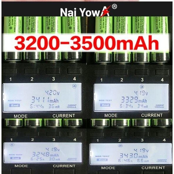 baterijos celė 18650, 3400 mAh 3.7V