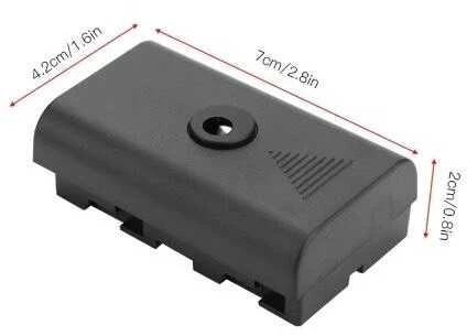 Batmax NP-F550/F750/F970 baterijos maitinimas nuo USB