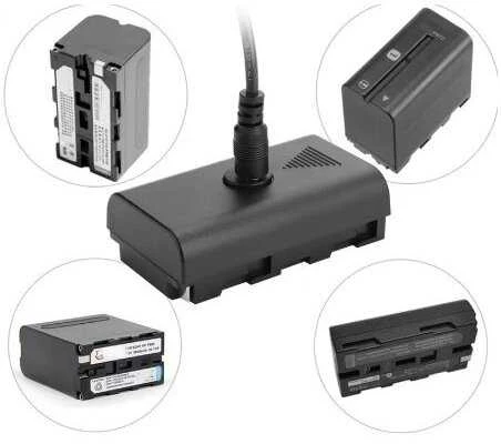 Batmax NP-F550/F750/F970 baterijos maitinimas nuo USB