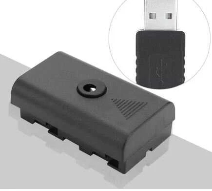 Batmax NP-F550/F750/F970 baterijos maitinimas nuo USB