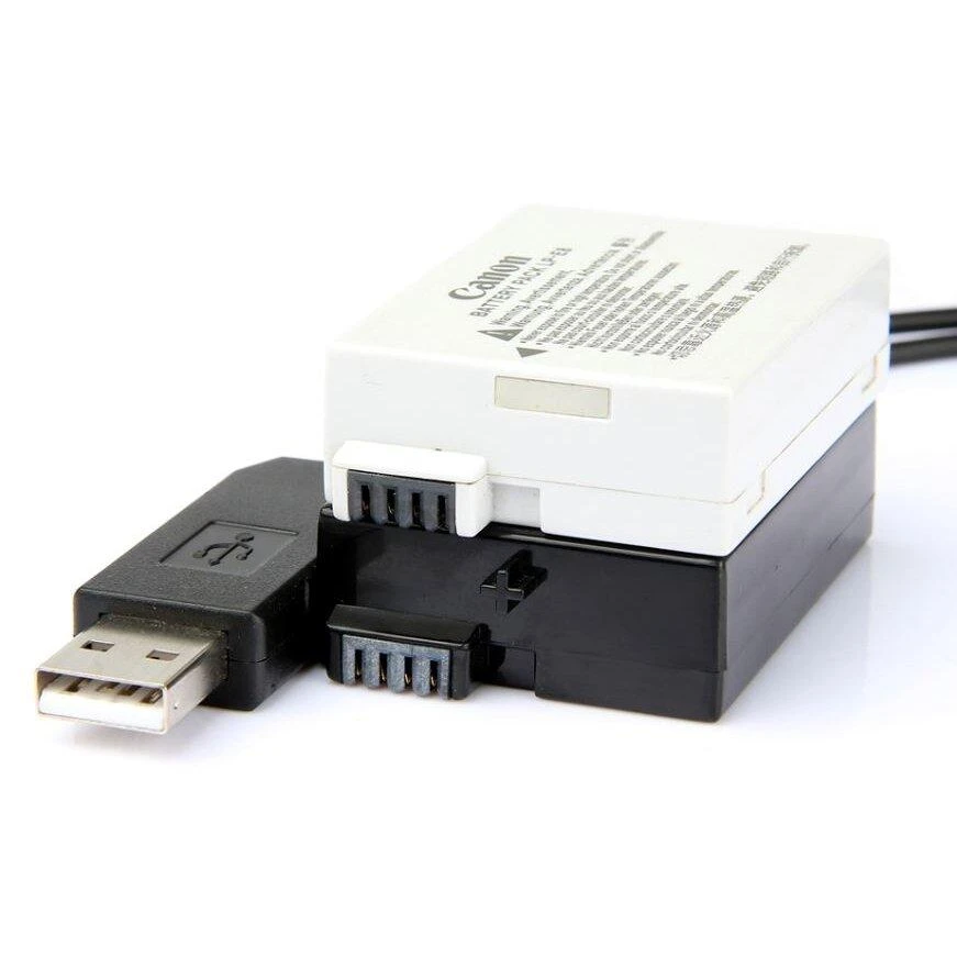 Canon LP-E8 baterijos maitinimas nuo USB