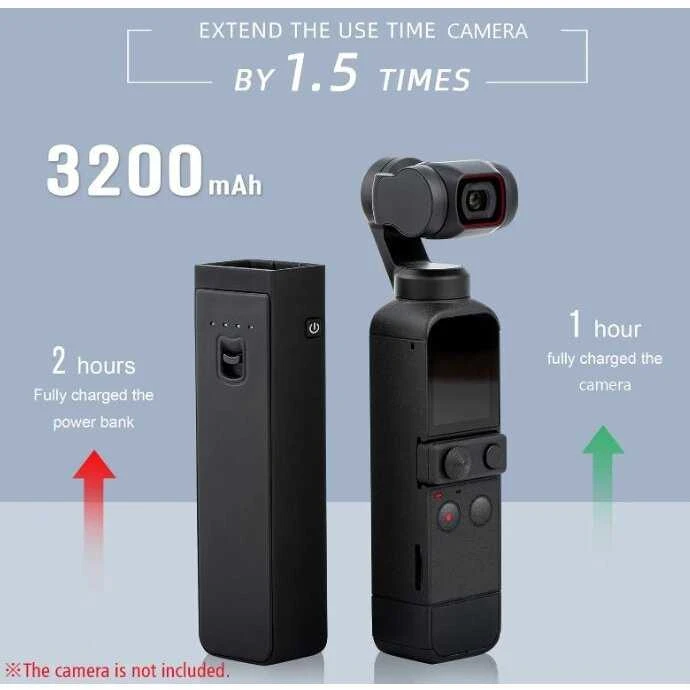 Startrc Greitai įkraunamas Power Bank'o dėklas skirtas DJI Pocket 2