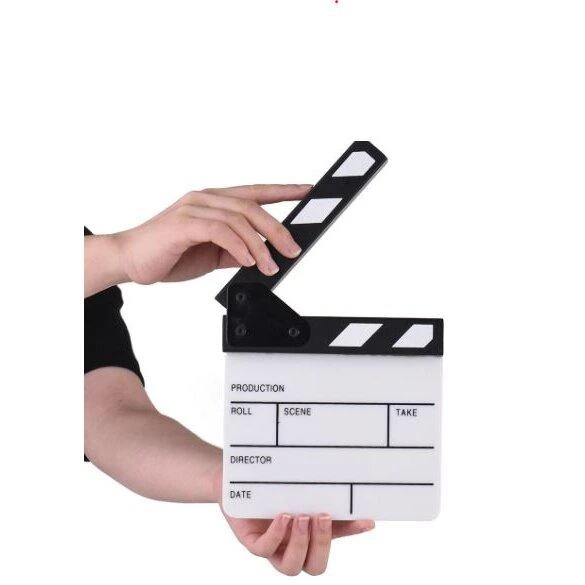 Kompaktiško dydžio akrilo apmušimo lenta TV filmų režisierius Iškirpta veiksmo scena