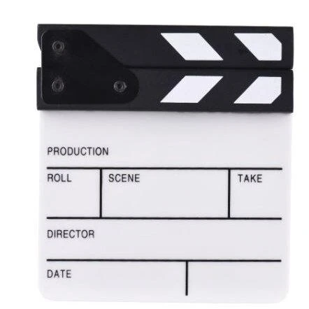 Kompaktiško dydžio akrilo apmušimo lenta TV filmų režisierius Iškirpta veiksmo scena