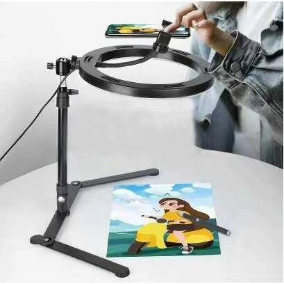 LED apšvietimo sistema ant stalo su 26 cm apšvietimo lempa