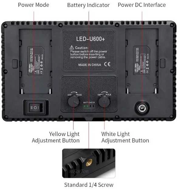 LED Dviejų spalvų 3200-6500K fotografijos apšvietimas