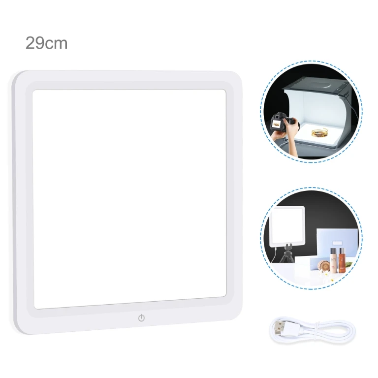 LED padėklas daiktų fotografavimui 29cm