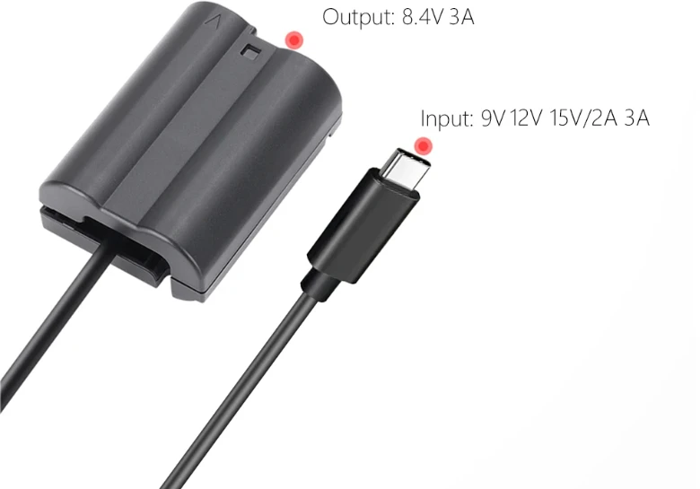Nikon EN-EL15 baterijos atskiras maitinimas nuo 220 V arba USB