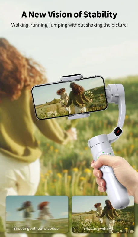 Rankinis „Gimbal“ 3 ašių stabilizatorius telefonams
