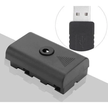 Sony NP-F550/F750/F970 baterijos maitinimas nuo USB