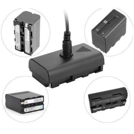 Sony NP-F550/F750/F970 baterijos maitinimas nuo USB