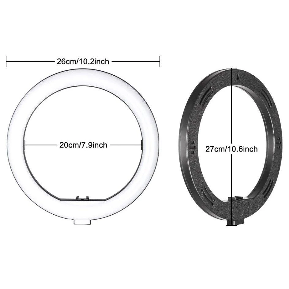žiedinė 26 cm LED lempa su stovu 2,0m