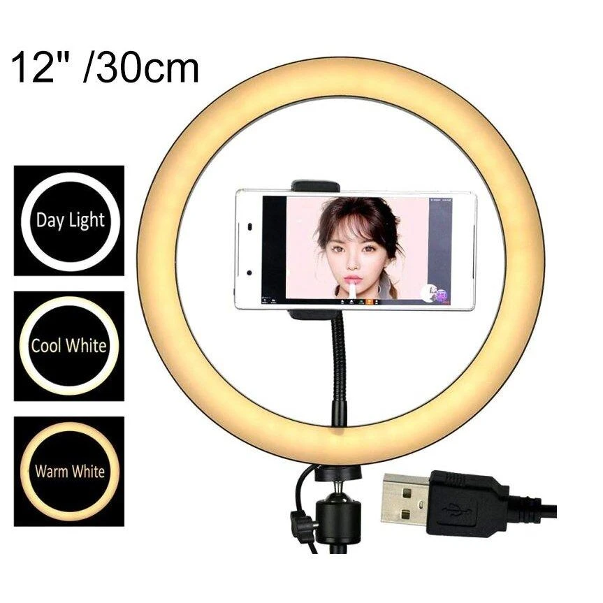 žiedinė 30 cm LED lempa