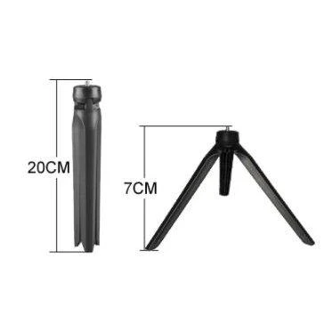 žiedinė LED lempa su valdikliu 20 cm ir mini trikoju
