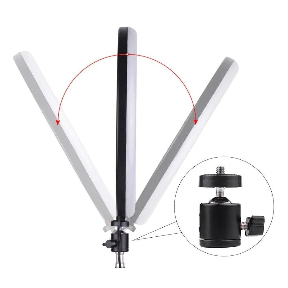 žiedinė LED lempa su valdikliu 20 cm
