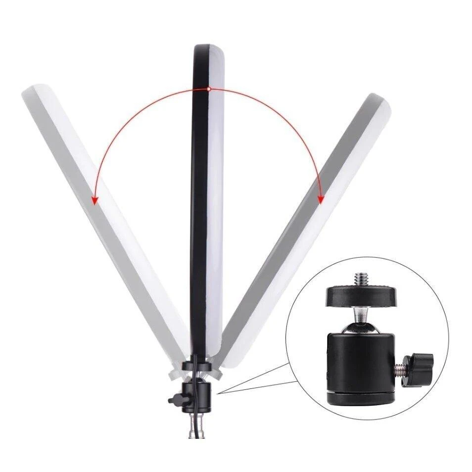 žiedinė LED lempa su valdikliu 26 cm