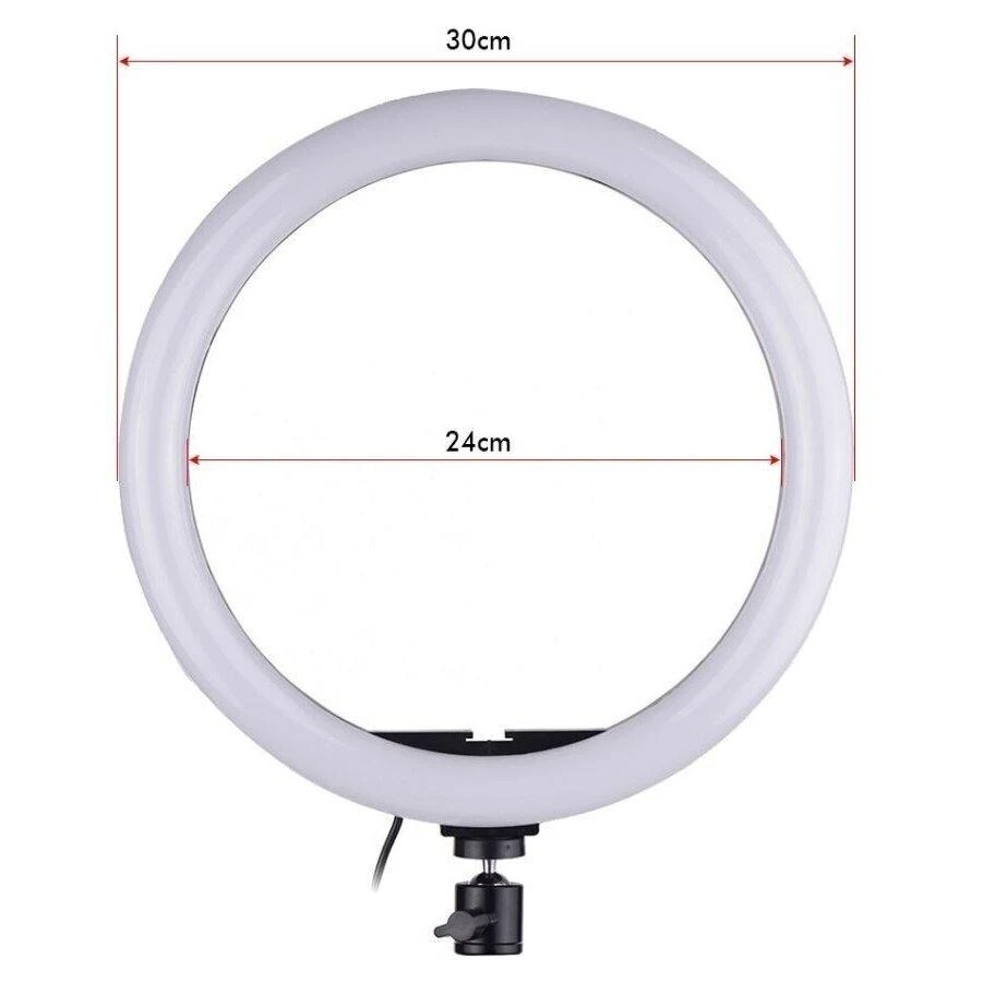 žiedinė LED lempa su valdikliu 26 cm