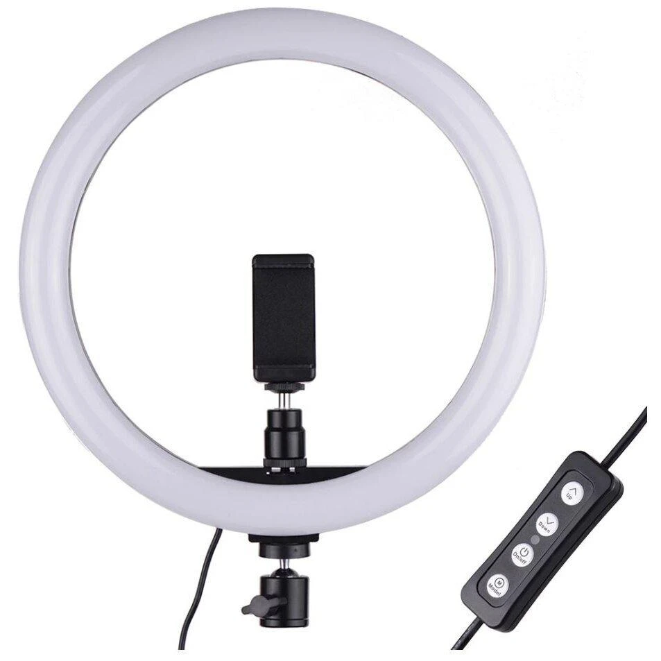 žiedinė LED lempa su valdikliu 26 cm