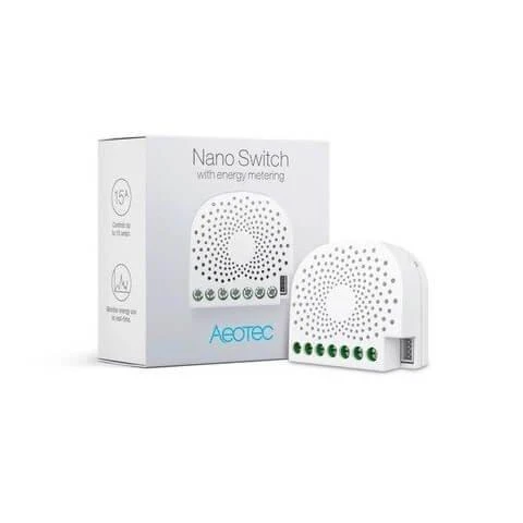 AEOTEC nano jungiklis su galios matavimo prietaisu ZW116 Z-Wave Plus