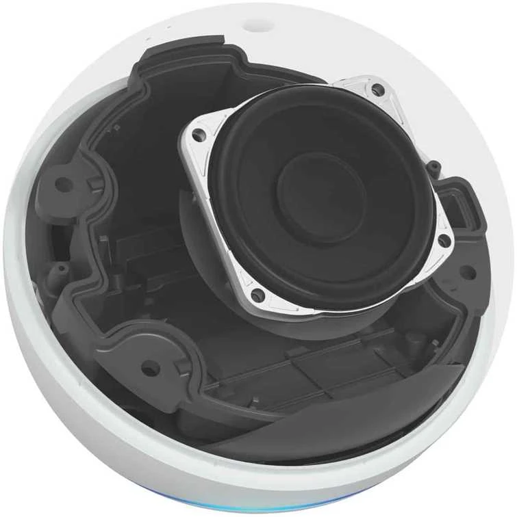 Amazon Echo Dot (5. Gen) nešiojama išmanioji kolonėlė, Baltos spalvos