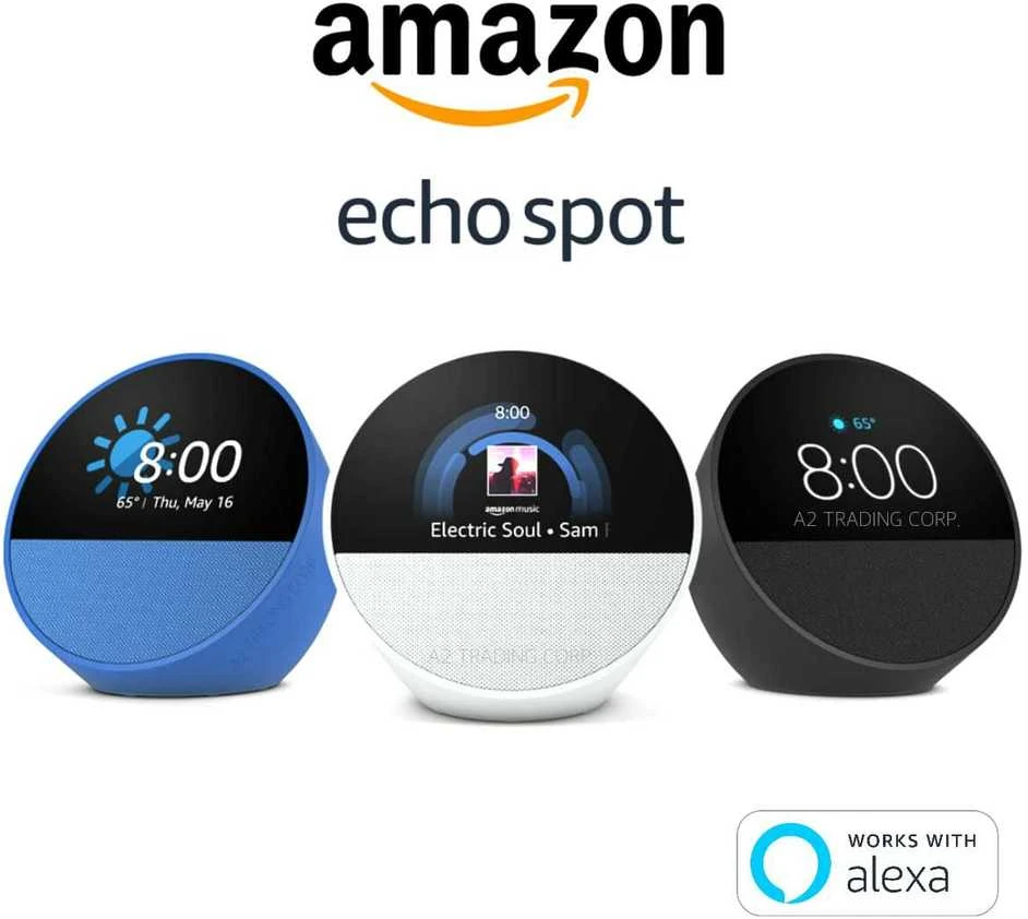 Amazon Echo Spot (2024) - Mėlyna