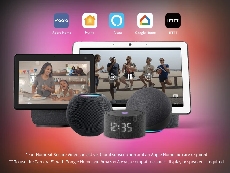 Aqara E1 vidinė kamera 2K 360 Apple HomeKit (CH-C01E)