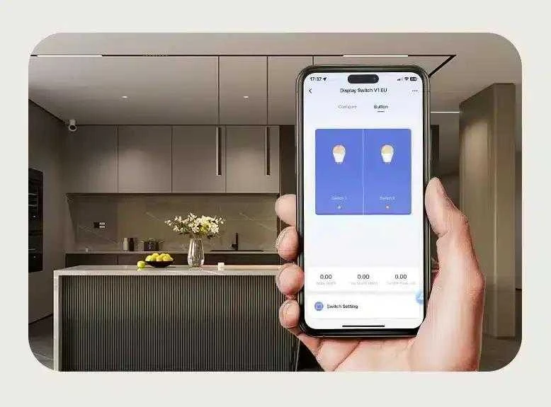 Aqara Ekranas Switch V1 Išmanus 2 kanalų zigbee, Bluetooth jungiklis (WS-K02D)