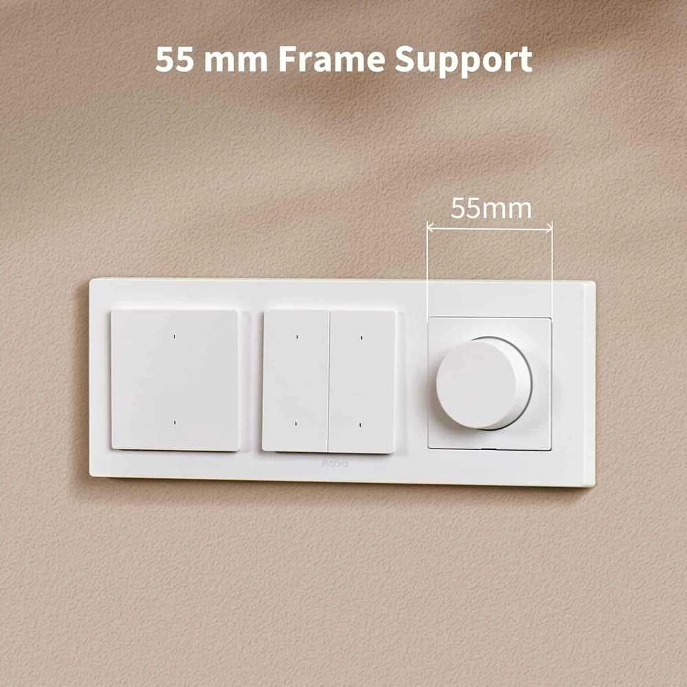 Aqara H2 Dimmer Switch išmanusis Zigbee ir Thread 1 kanalo Šviesos reguliatorius baltas