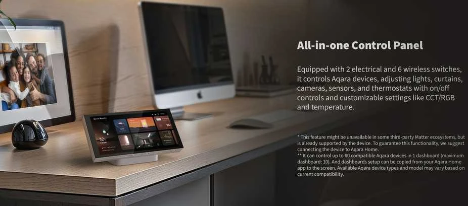 AQARA Panel Hub S1 Plus jutiklinis skydelis (MP-K03D)