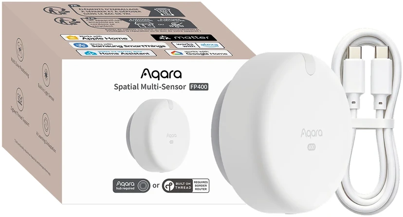 Aqara Presence Sensor FP400 | Czujnik obecności | Zigbee, Matter