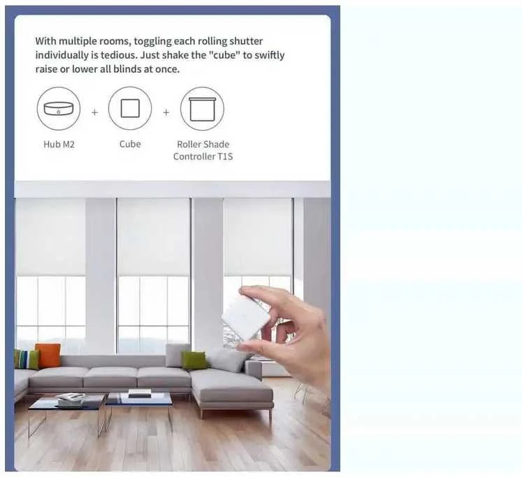 AQARA T1S Zigbee roletų valdiklis