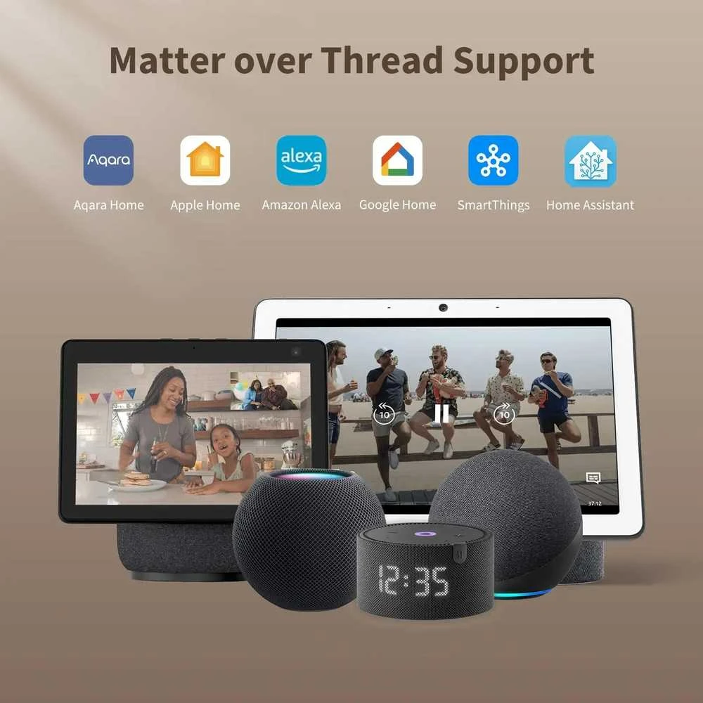 Aqara U200 lite išmanioji durų spyna Matter, Apple Home balta (EL-D03D)