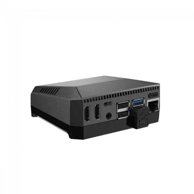 Oem Raspberry Pi 4B aliumininė dėžutė Argon One su ventiliatoriumi - pilka