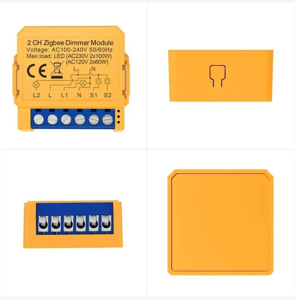 Išmanusis ZigBee nuleidimo jungiklis Avatto ZDMS16-2 TUYA