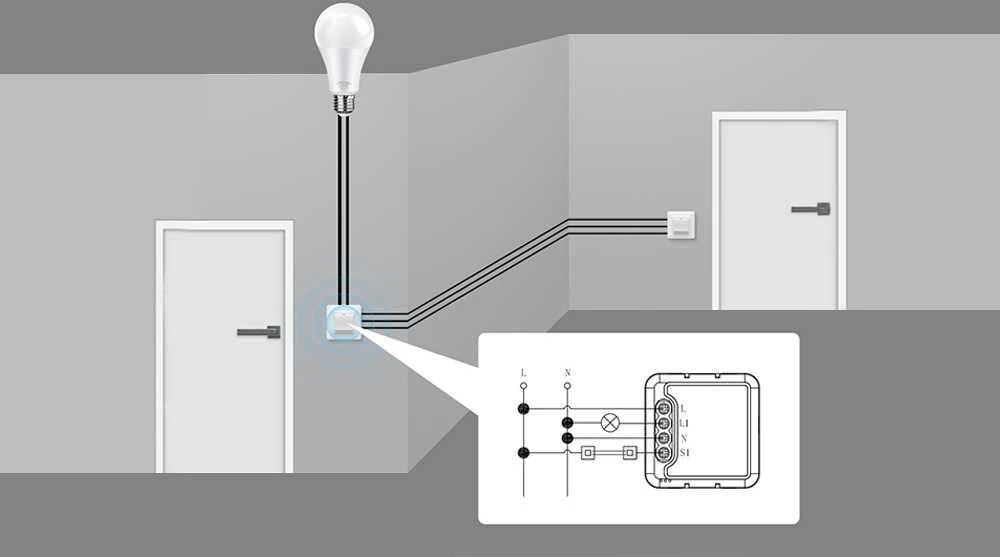 Išmaniojo jungiklio modulis ZigBee Avatto N-ZWSM01-4 TUYA