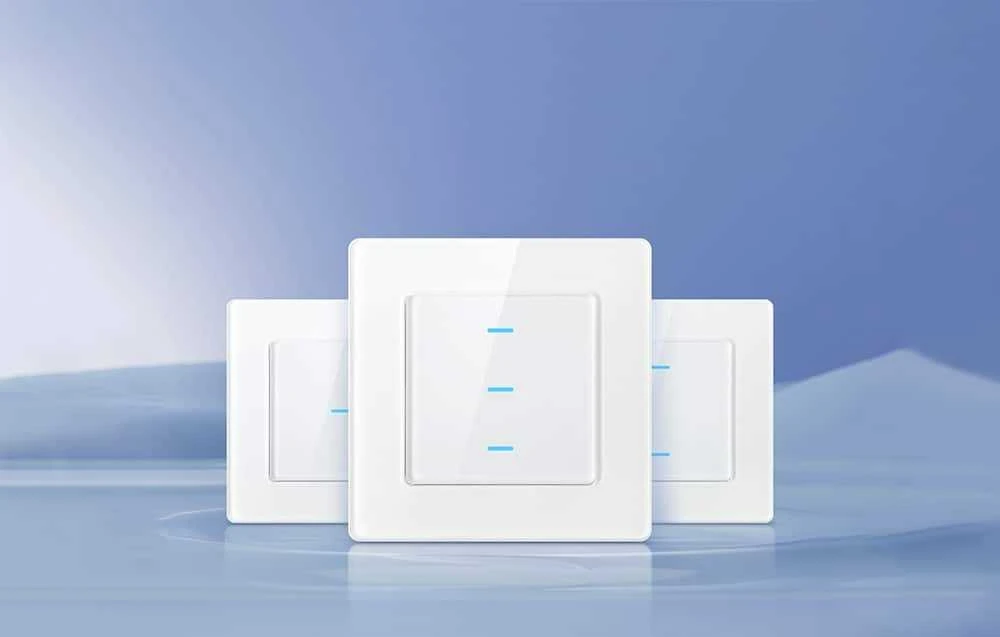 Išmanusis šviesos jungiklis WiFi Avatto N-TS10-W3 3 krypčių TUYA (balta)