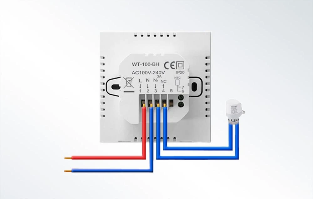 Avatto WT100 Wifi vandens šildymo termostatas 3A TUYA