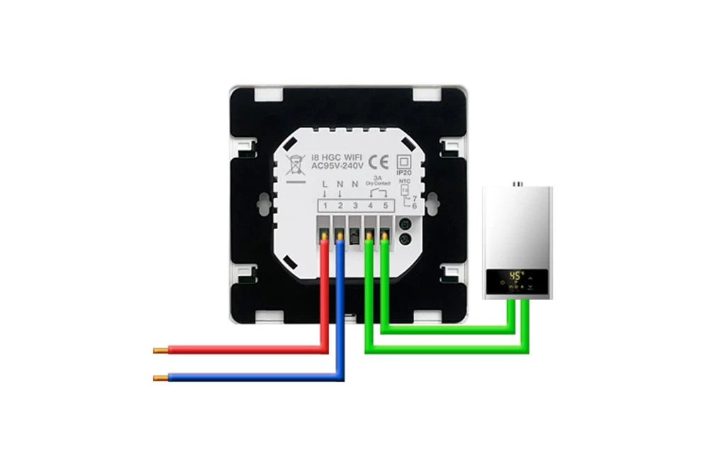Avatto WT50 Wifi katilo termostatas valdiklis 3A TUYA